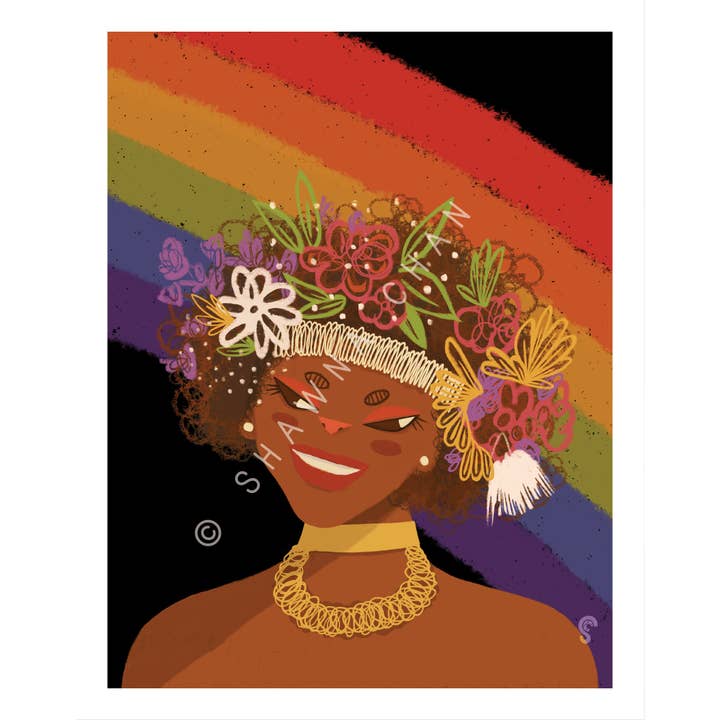 Marsha P Johnson Art Print for wholesale by SHAWNA CHAN