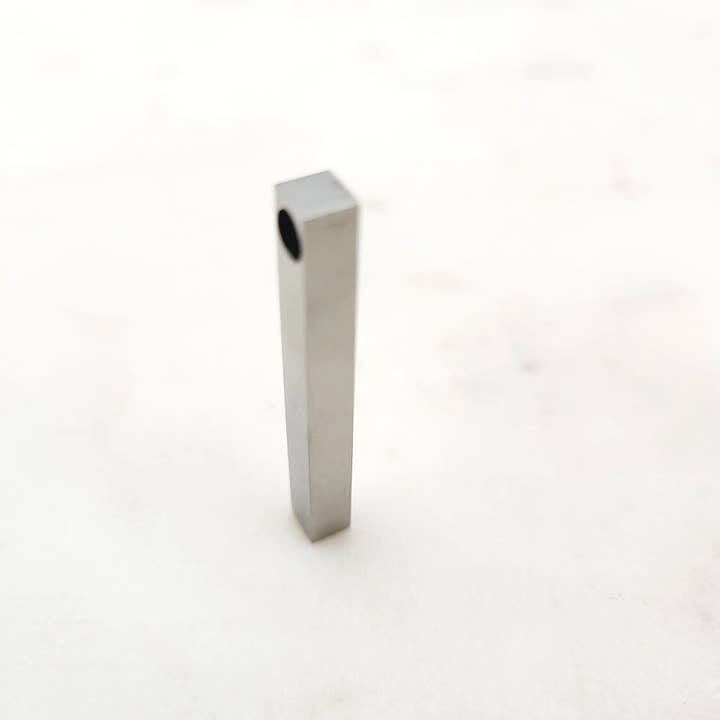 SoulfulMemory - Wholesale Individual Charm/Pendant - 3D Bar Pendant Steel laser Engraving Engravable Blank