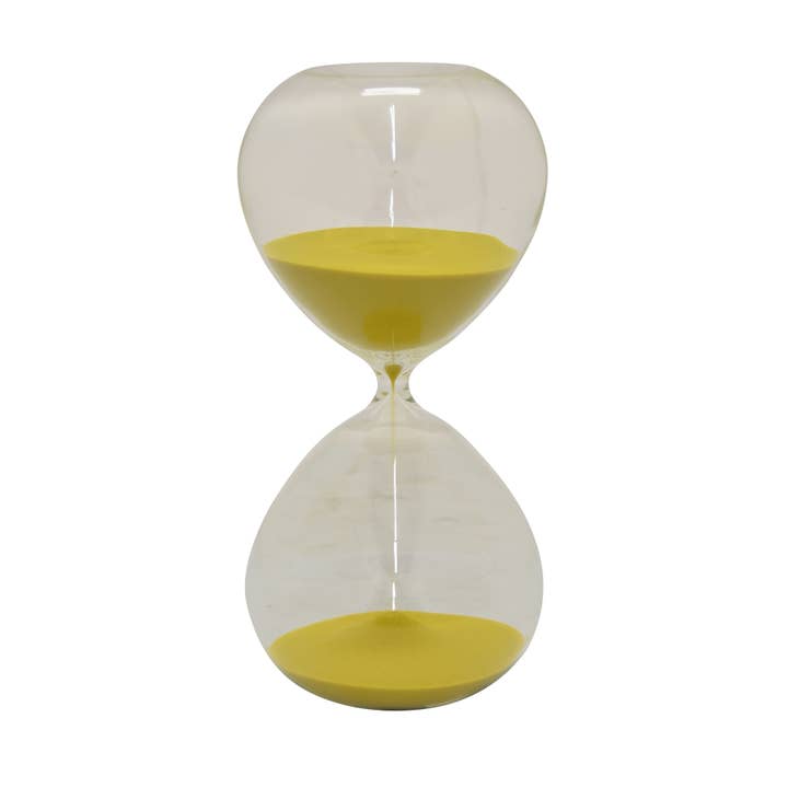 Yellow Glass Timer - 90min - 96919 for wholesale on Faire