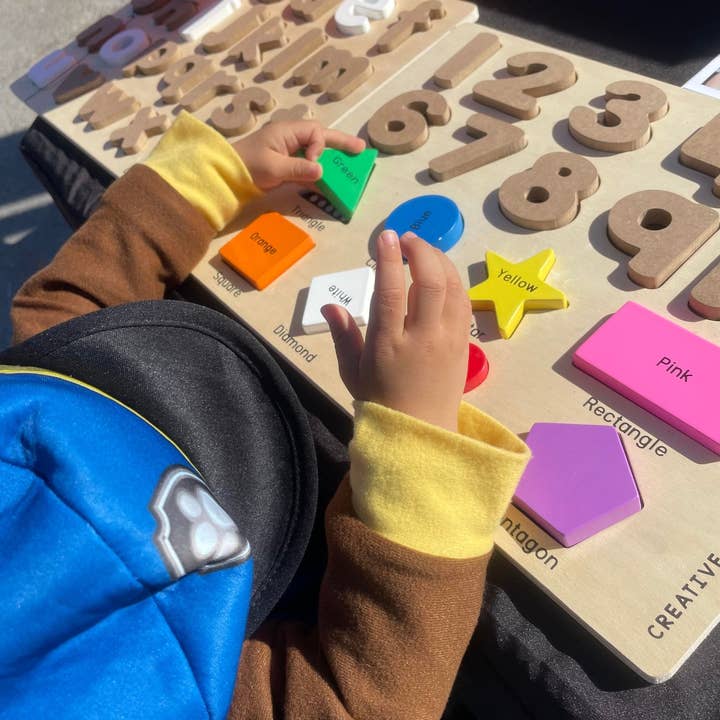 Creative Beginning - Wholesale Puzzle - Kids - Shapes and Numbers Chalkboard Based Puzzle5