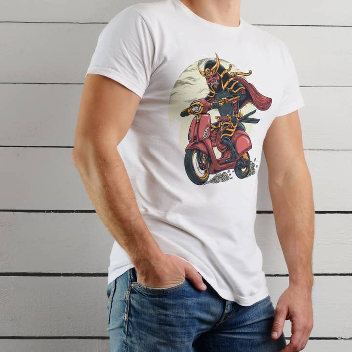 Camiseta de moto Samurai Bike para venta al por mayor de Emogifts