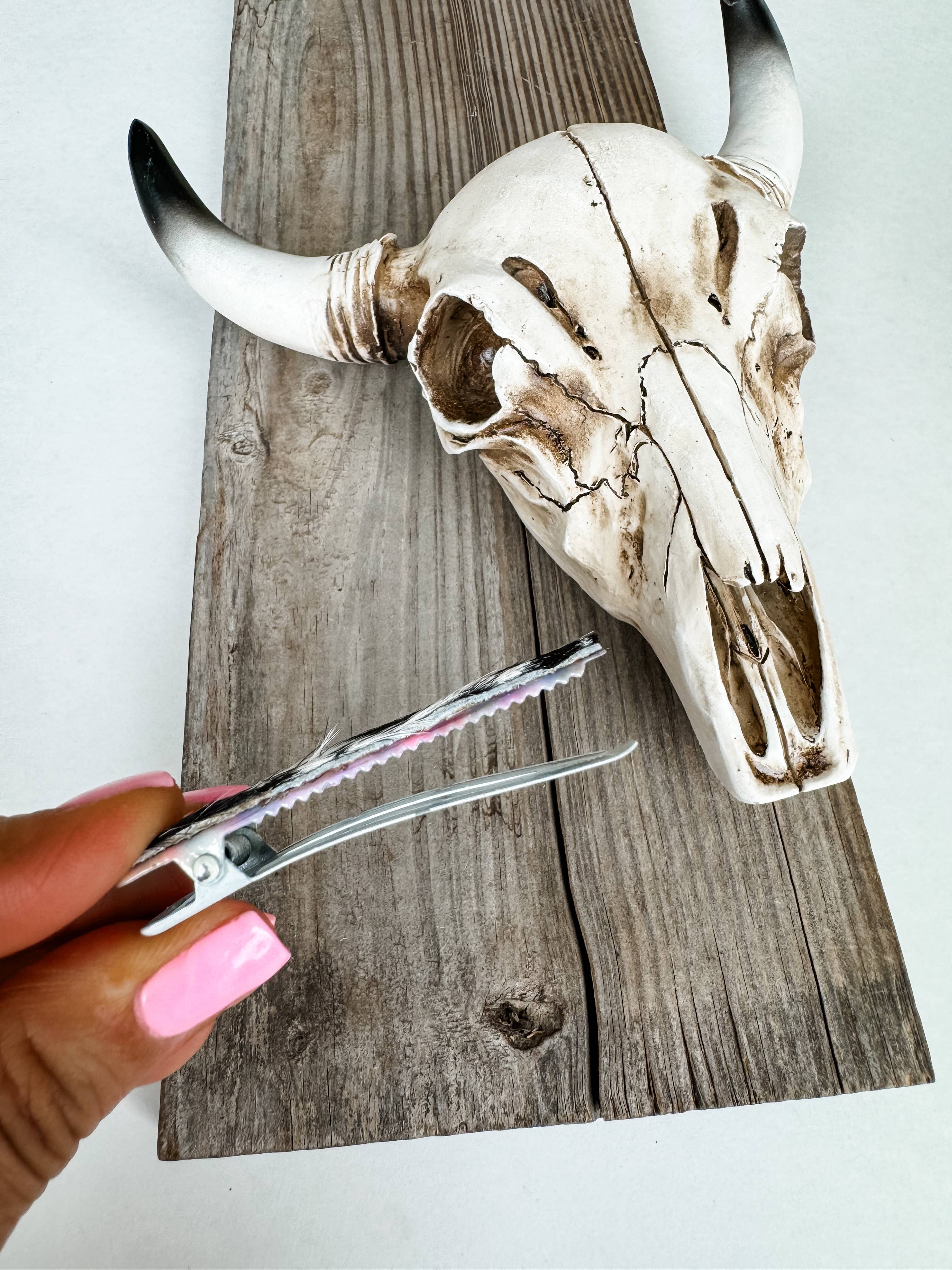 Boho Ranch Shop - Wholesale Barrette - Women's - Western Hair On Cowhide Hair Clip Barrette10