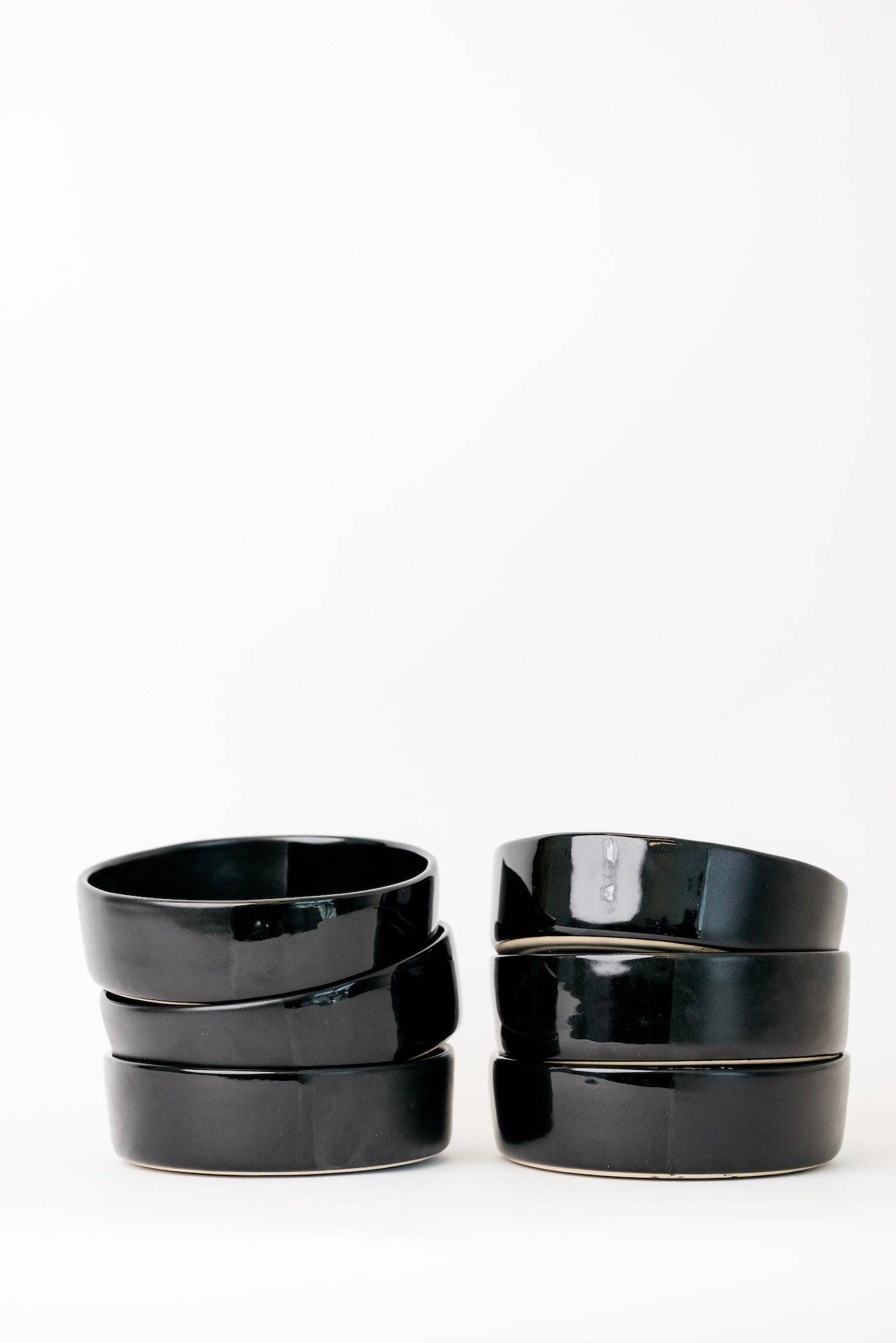 THELIFESTYLEDCO - Wholesale Bowl - Sable Bowl - Matte Black/Glossy Black - Set of 60