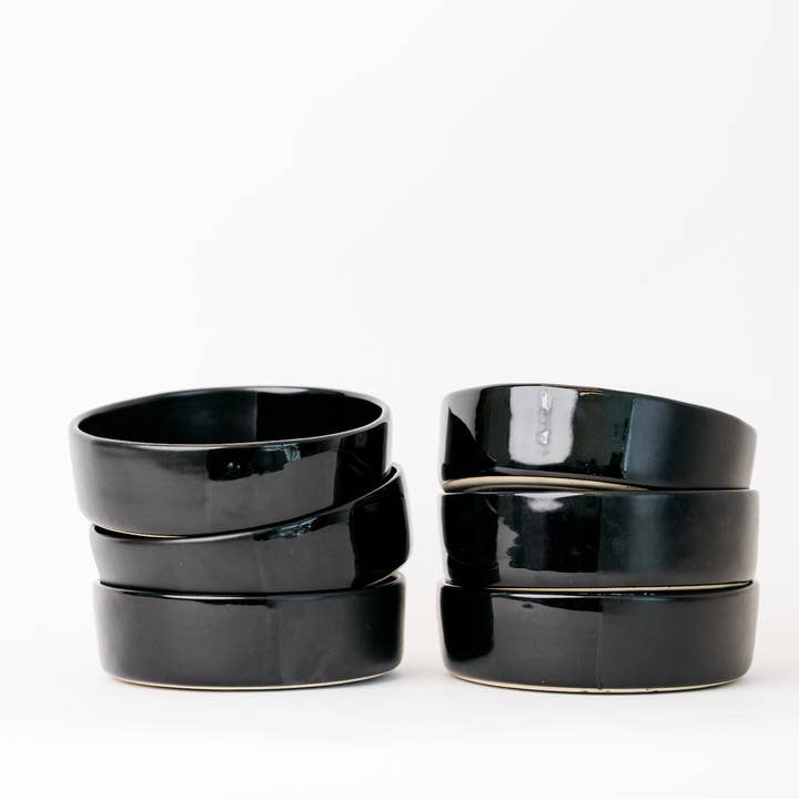 THELIFESTYLEDCO - Wholesale Bowl - Sable Bowl - Matte Black/Glossy Black - Set of 60
