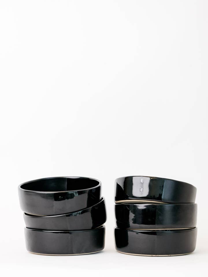 Ciotola Sable - Nero Opaco/Nero Lucido - Set di 6 per la vendita all'ingrosso da parte di THELIFESTYLEDCO