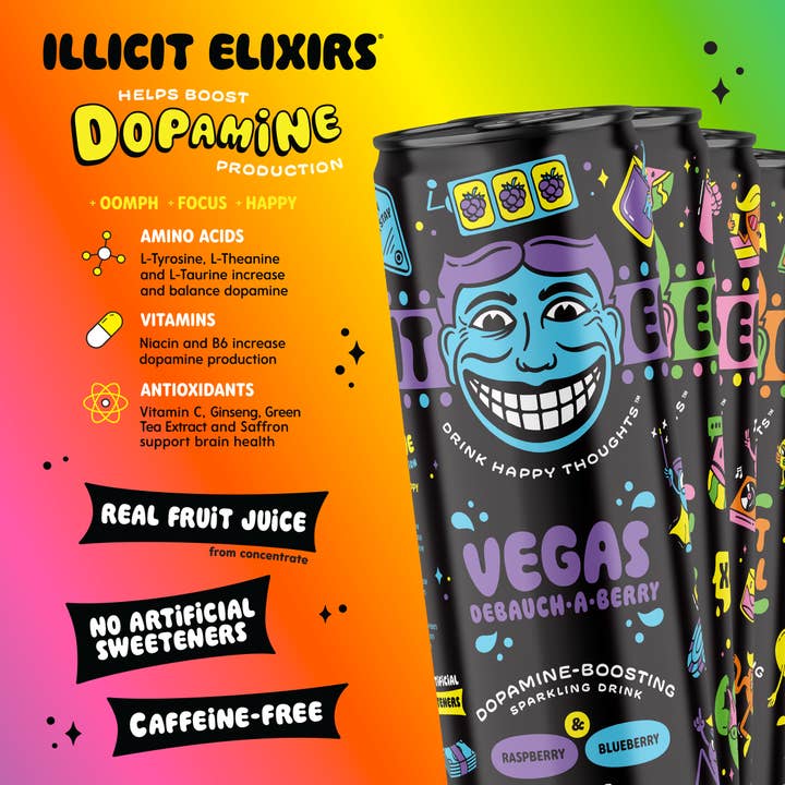 Illicit Elixirs - Wholesale Wellness Juice/Tonic - Illicit Elixirs - Sampler Pack - (12pk - 12 oz Cans)