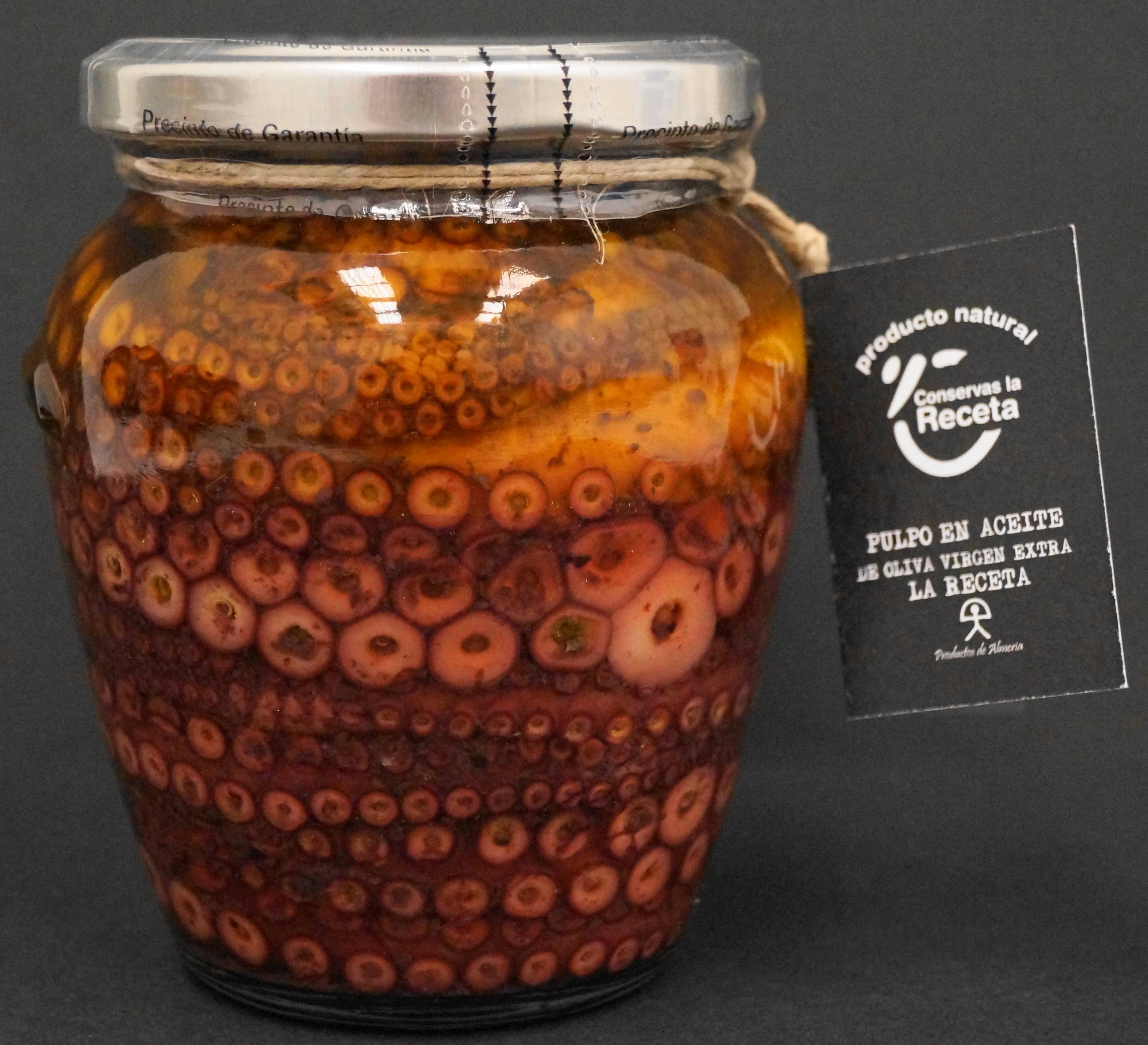 CONSERVAS LA RECETA – Großhandel Fisch/Meeresfrüchte – Oktopus nach dem Rezept in nativem Olivenöl extra, 550 g1