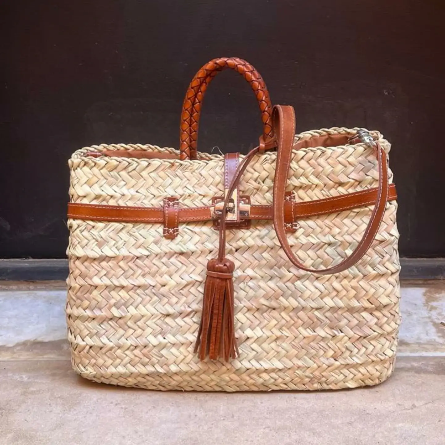 MARRAKECH METACRAFT LTD – wholesale Beach bag – French basket tote bag chic design   1
