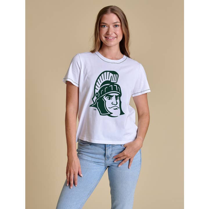Das bestickte T-Shirt | Michigan State für den Großhandel von Stewart Simmons
