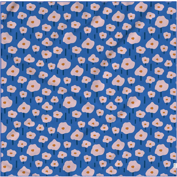 TOALLA DE PISCINA O MANTA DE PLAYA - MICROFIBRA AZULES AMAPOLAS para venta al por mayor de Wildwood Landing