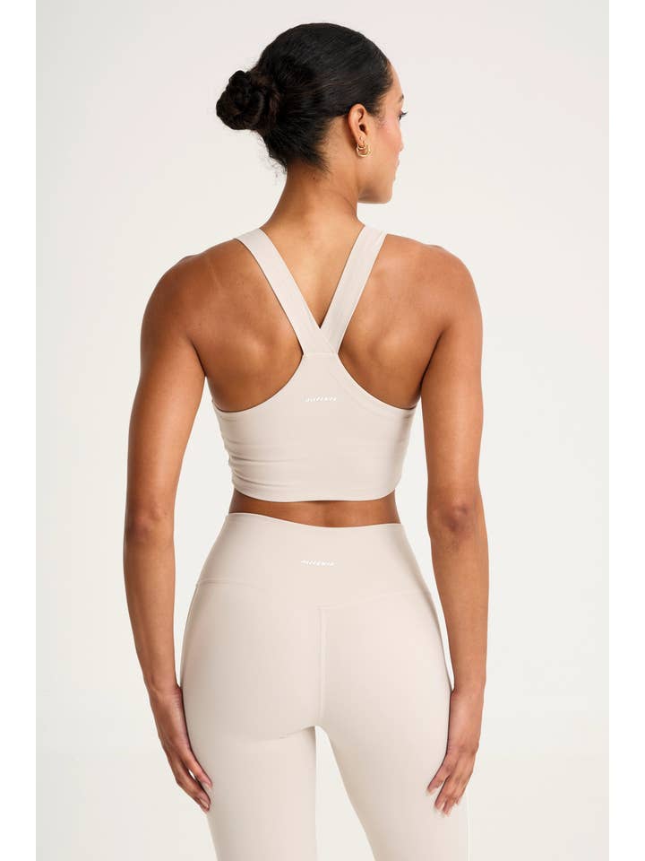 Stone ALLFENIX CloudCore High Neck Longline Sports Bra for wholesale on Faire1