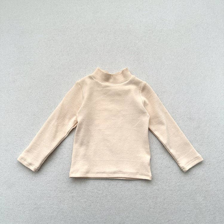 MyKids-USA® - Vente Sweat-shirt – enfant - Sweat-shirt uni à manches longues pour bébé et enfant unisexe – Haut polyvalent pour l'automne/hiver avec demi-col roulé et intérieur brossé11