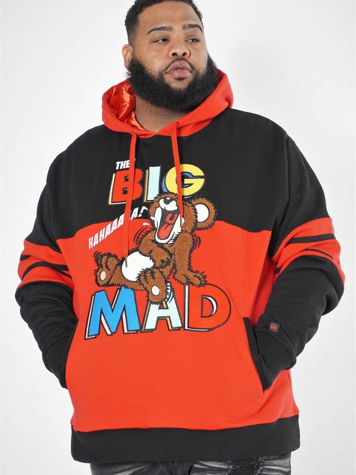 M3701 Makobi Big Mad Hoodie - Röd för wholesale av Makobi