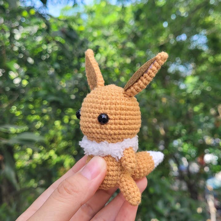 Anh2 LTD - Vente Peluche – enfant et bébé - Peluche Pikachu au crochet, mini porte-clés peluches4