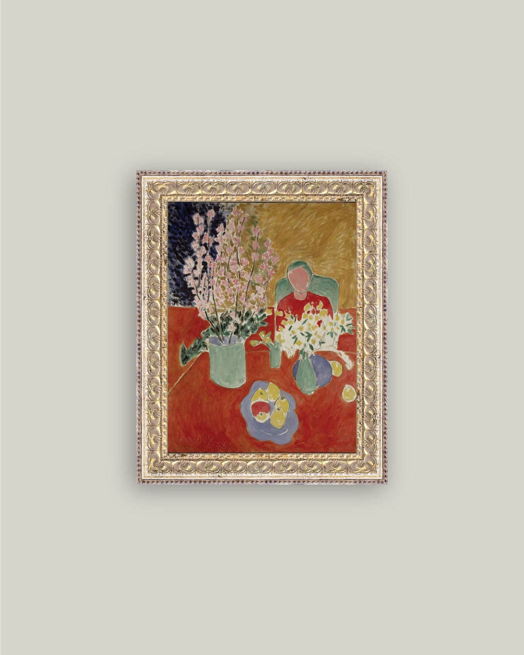 Petal Lane Home - Wholesale Art Print - The Plum Blossoms Framed Antique Art2