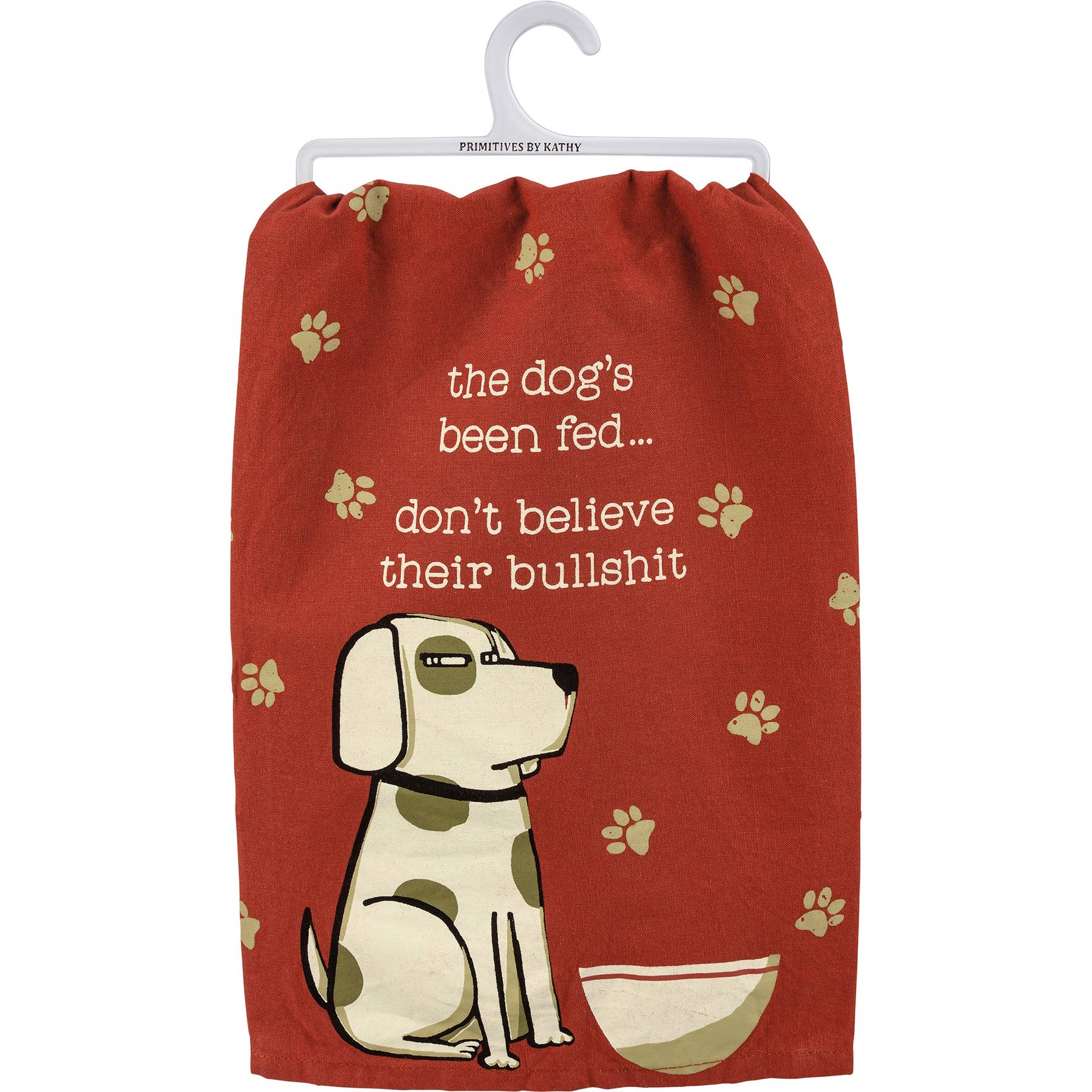 Primitives by Kathy - Wholesale Tea Towel - Dog's Been Fed Kitchen Towel3