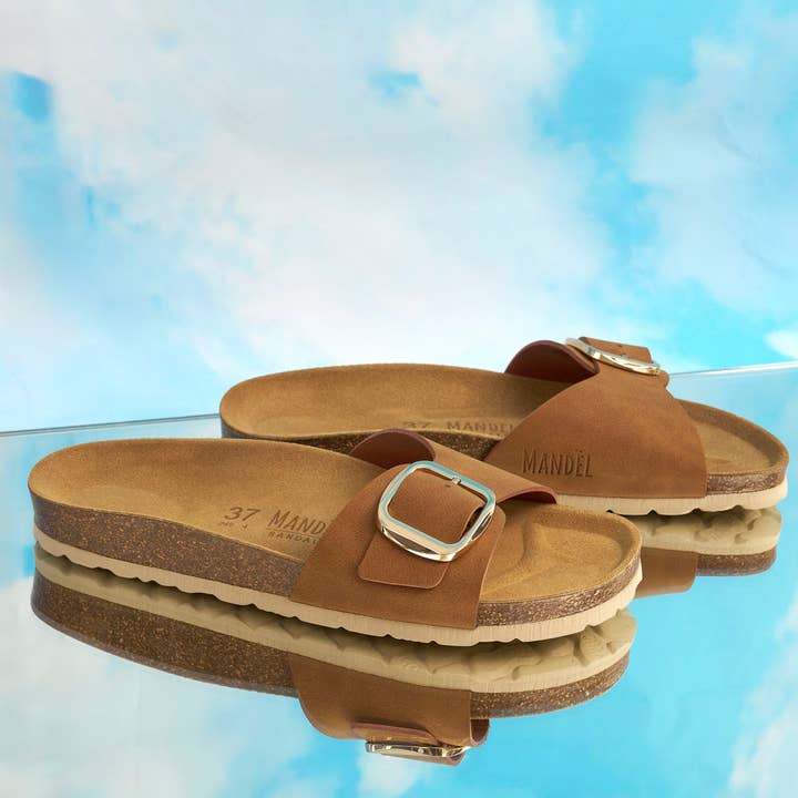 Ciabatta una fascia marrone - Art.MD1126 per la vendita all'ingrosso da parte di Mandél