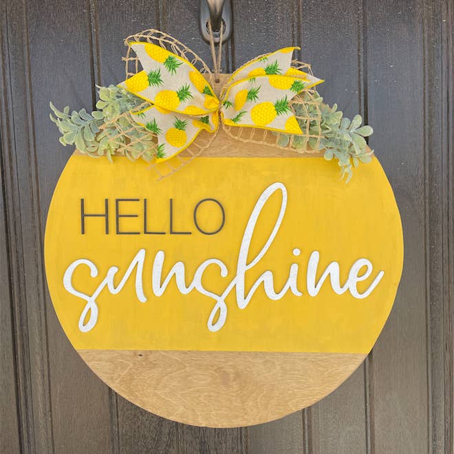 Hello Sunshine Round for wholesale by JJ Squared Shop
