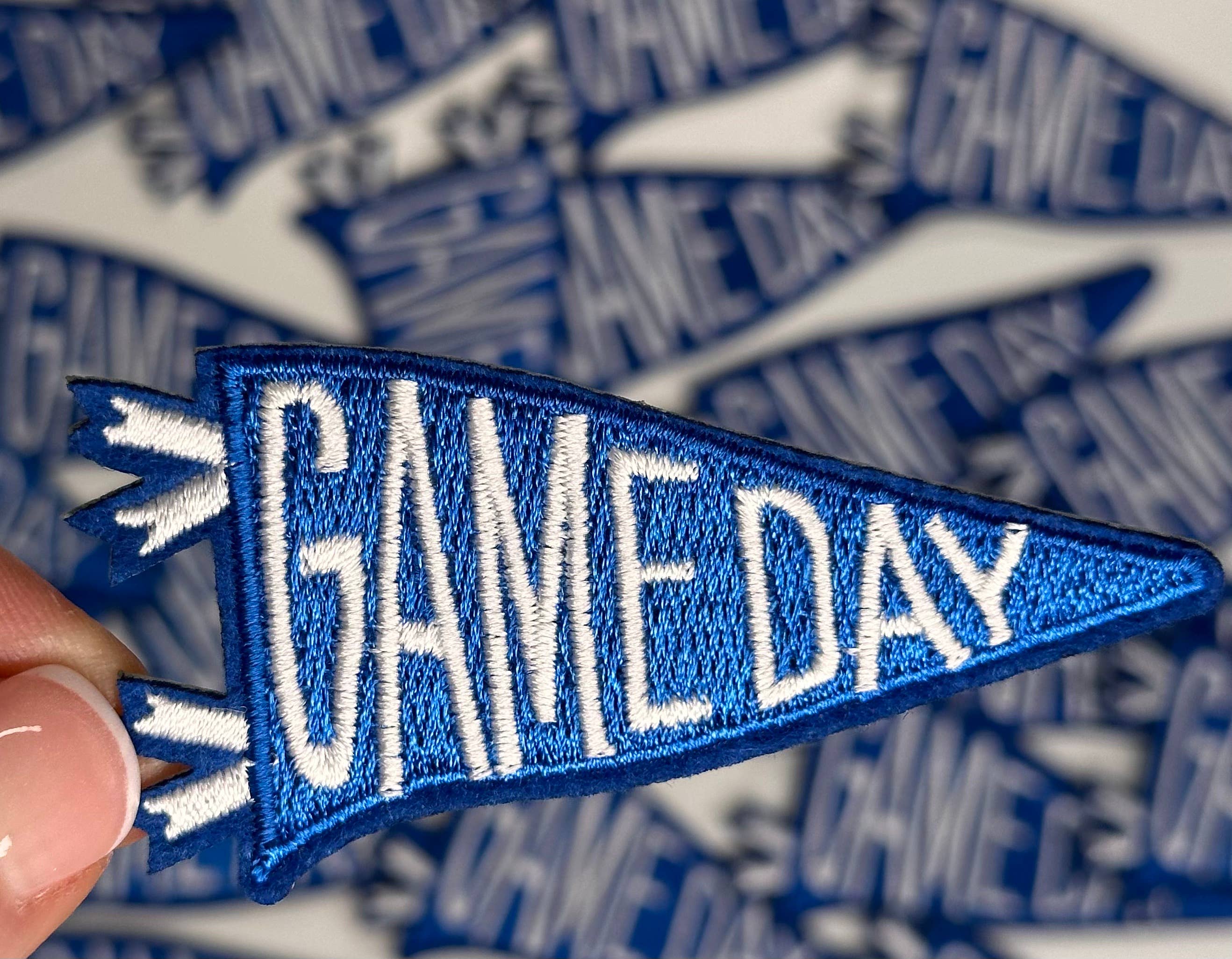 Aloe and Milk Boutique - Wholesale Patch - Game day flag, sports patch, game day patch, football3