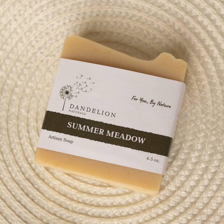 Dandelion Naturals - Wholesale Bar Soap - Summer Meadow Bar Soap | Lemon Lavender Ylang Ylang Geranium