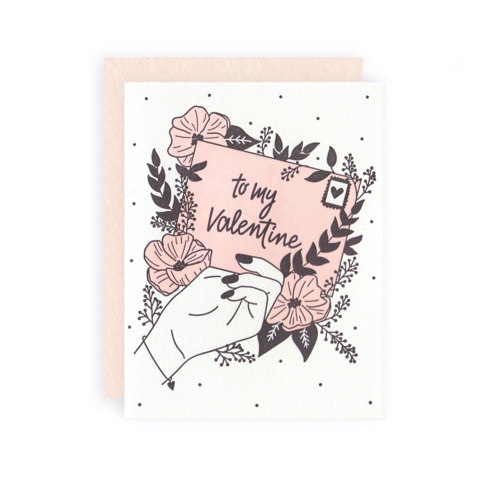KB Paperie - Wholesale Valentine's Day Card - Letter V0