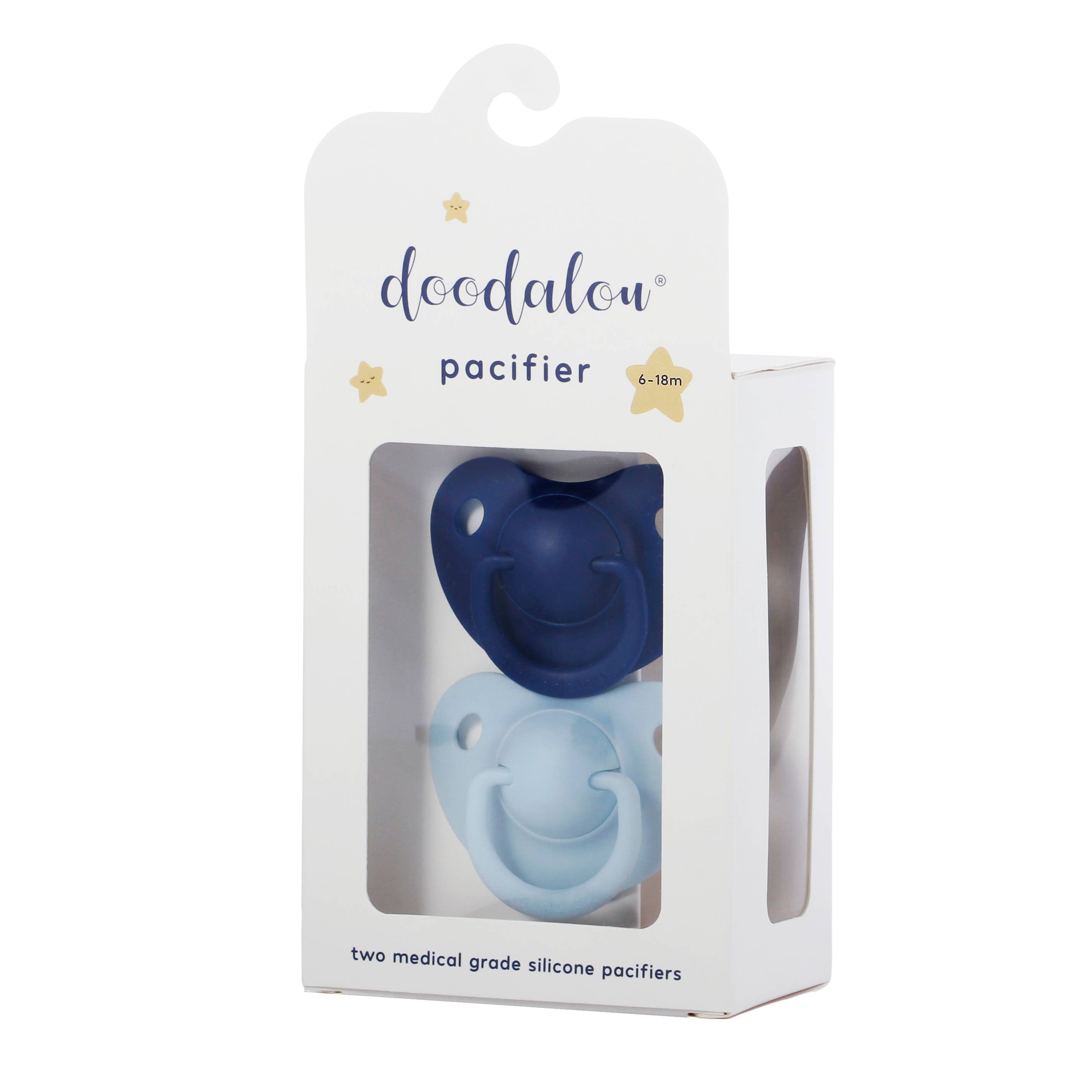 Doodalou - Wholesale Pacifier - Baby - Doodalou Pacifier - Navy Blue and Light Blue1