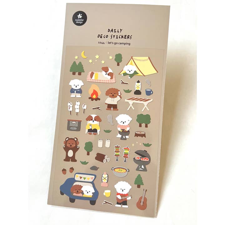01144 LET'S GO CAMPING STICKERS for wholesale by BCmini