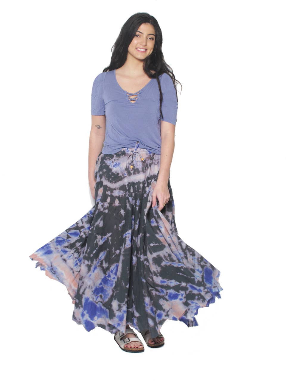 Blue Sky - Wholesale Skirt - Women's - 3301 Tie-Dye Spinner Skirt4