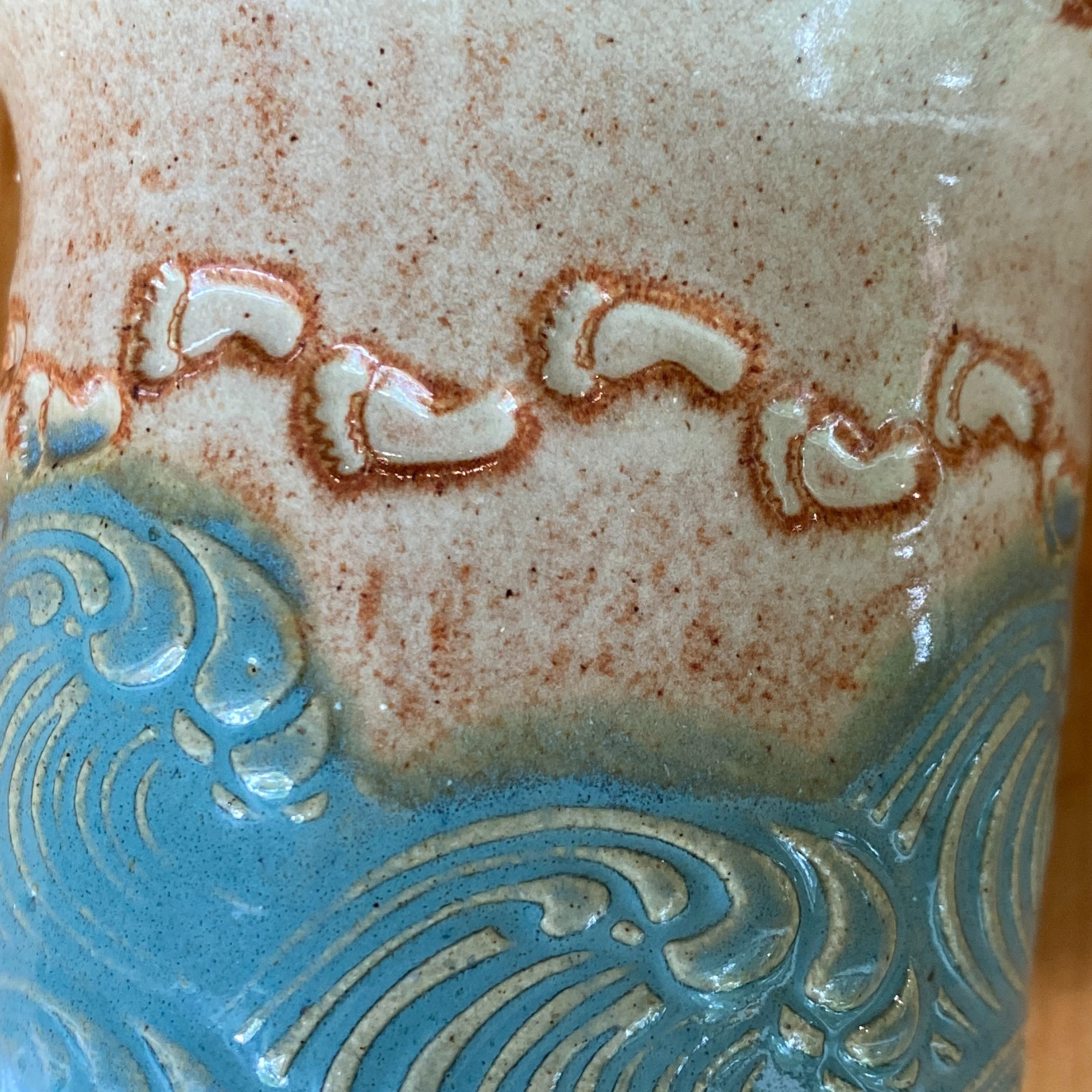 AMG Pottery - Wholesale Jar/Filled Candle - Footprints in the Sand Candle4