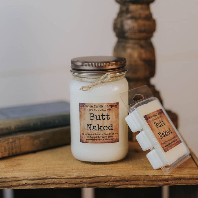 Lebanon Candle Company - Wholesale Jar/Filled Candle - Butt Naked Candle1