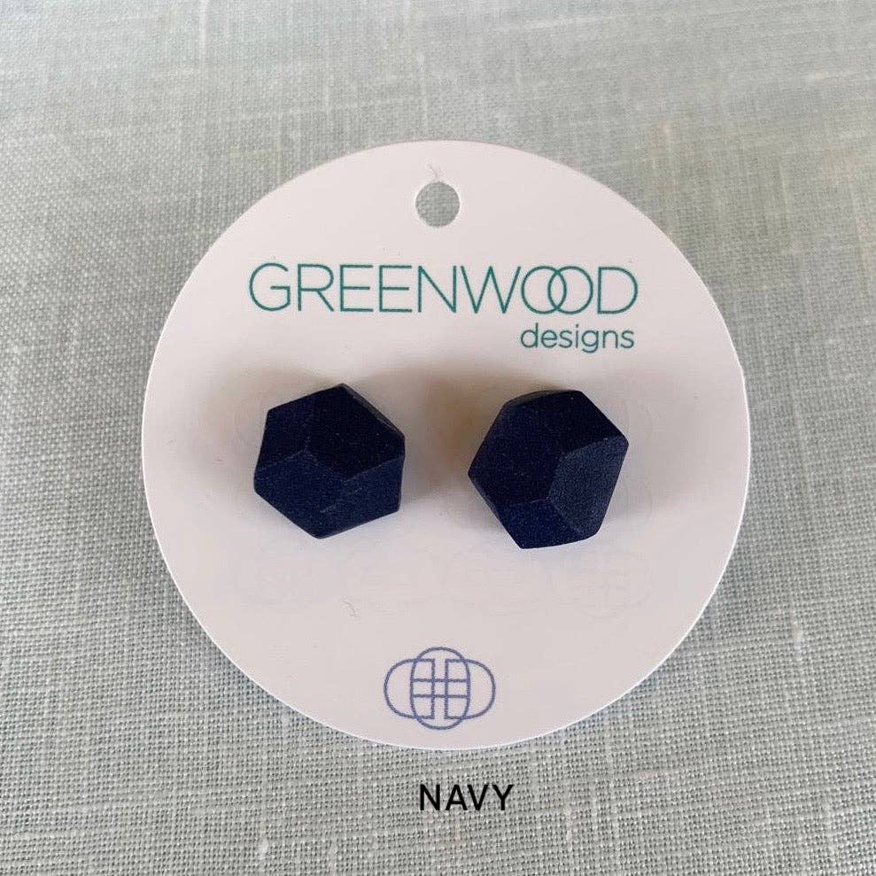 Greenwood Designs - Wholesale Stud/post earrings - Plain Rock Earrings4