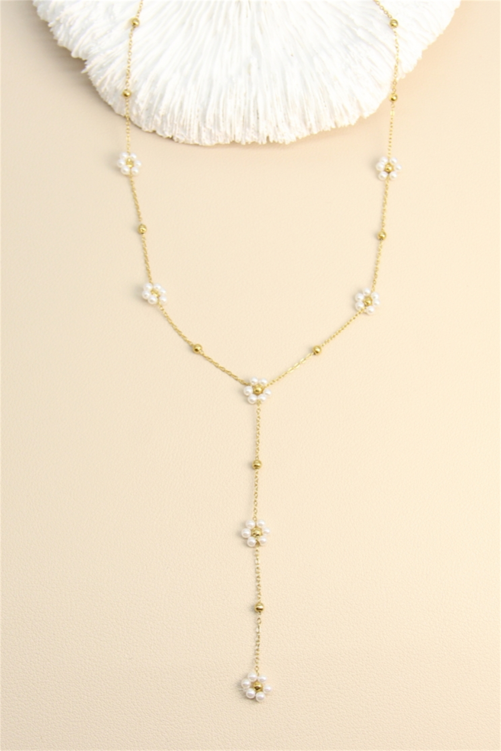 BELLISSIMA BIJOUX - Wholesale Link & Chain Necklace - Floral Necklace – Stainless Steel7