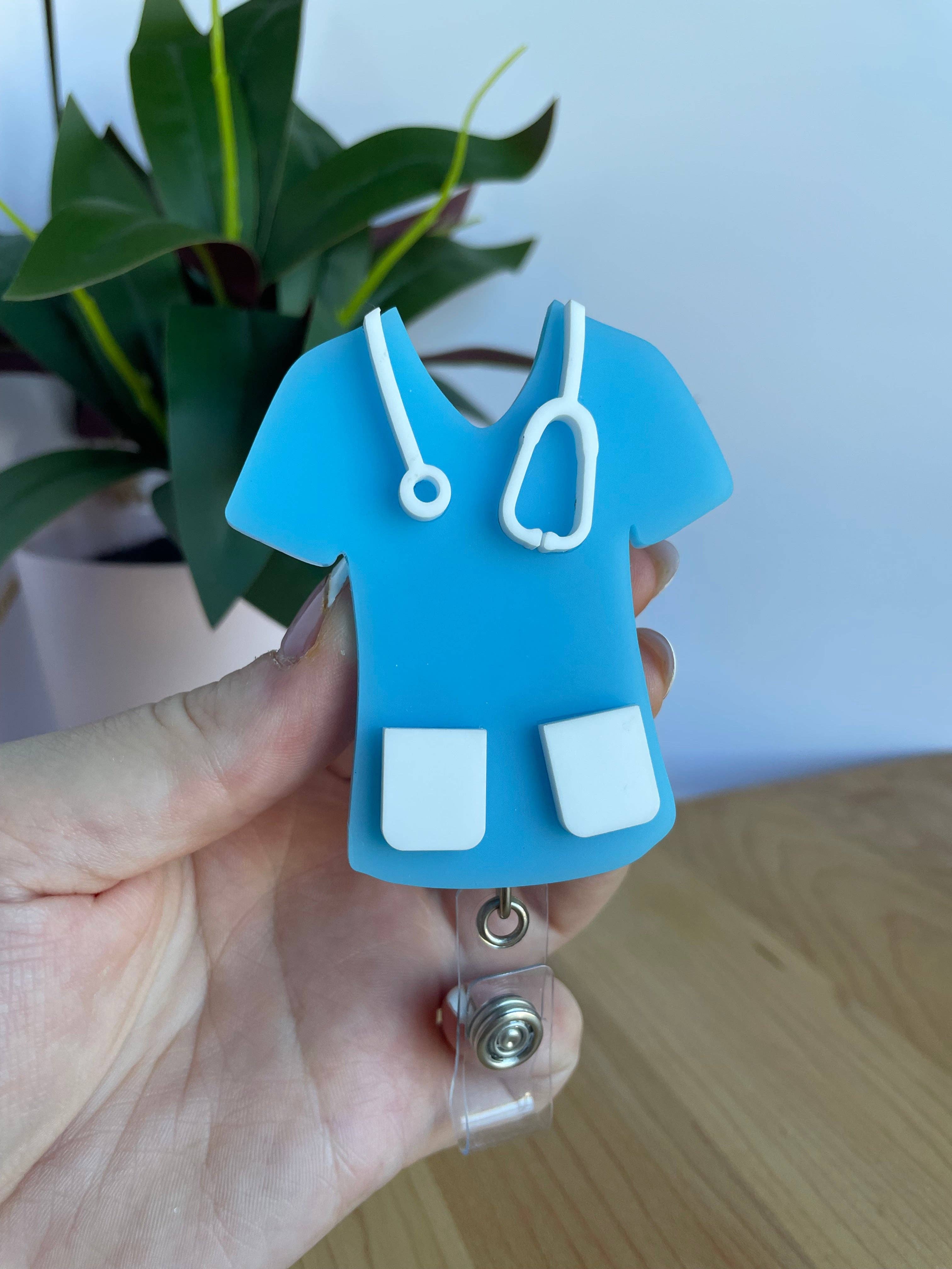 DesignedbyKendal - Wholesale Badge Accessory - Women's - Cute Nurses Scrubs Acrylic Badge Reel7