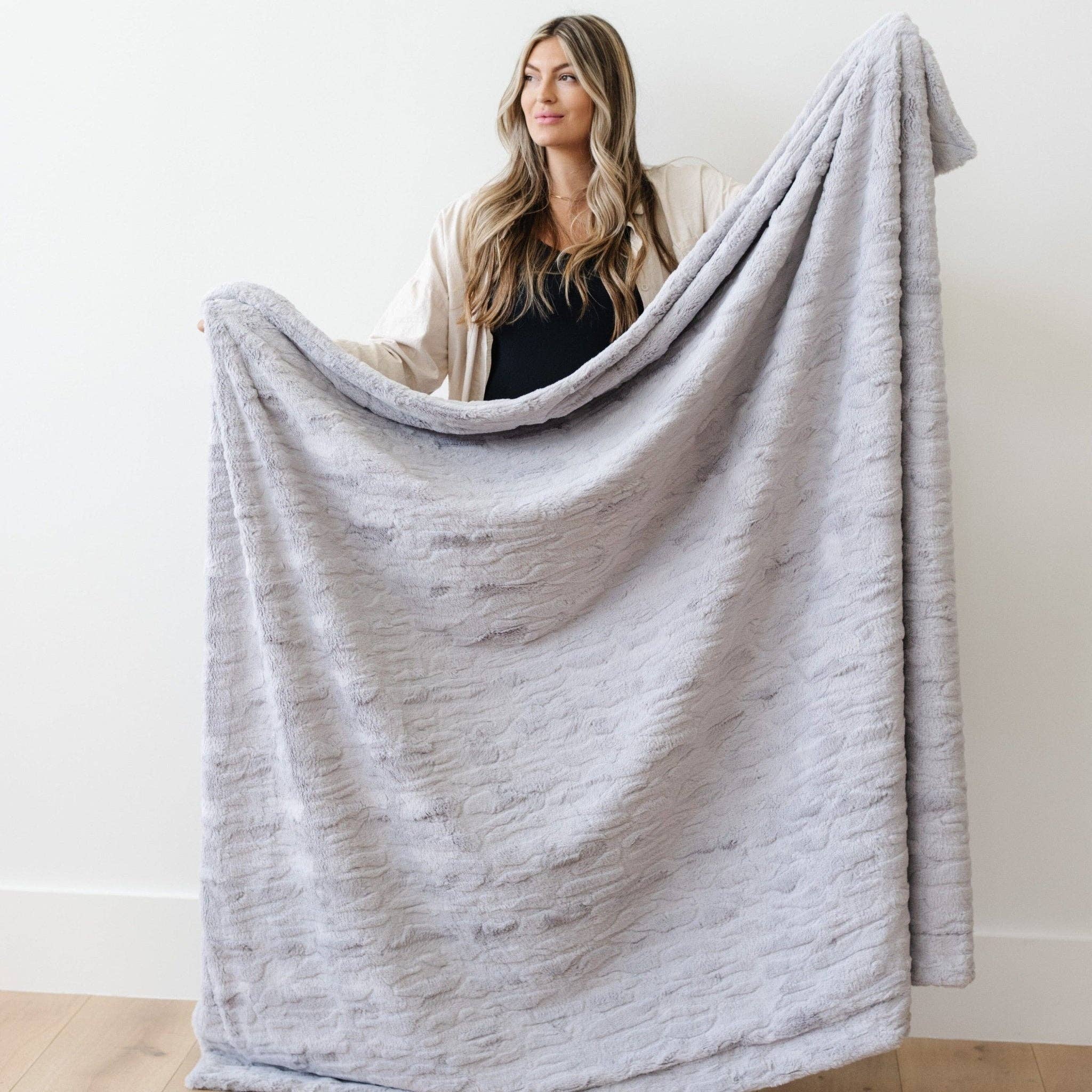 Saranoni - Wholesale Throw Blanket - PATTERNED FAUX FUR XL THROW BLANKETS18