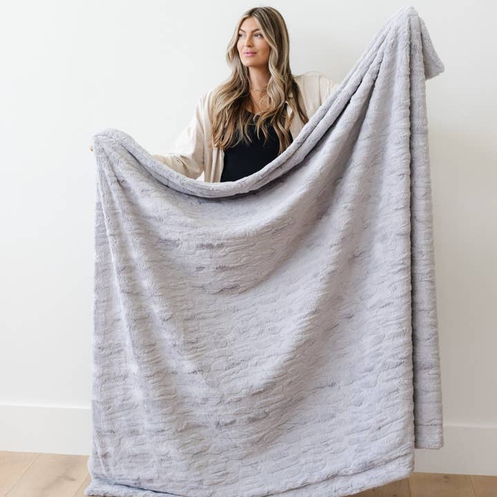 Saranoni - Wholesale Throw Blanket - PATTERNED FAUX FUR XL THROW BLANKETS18