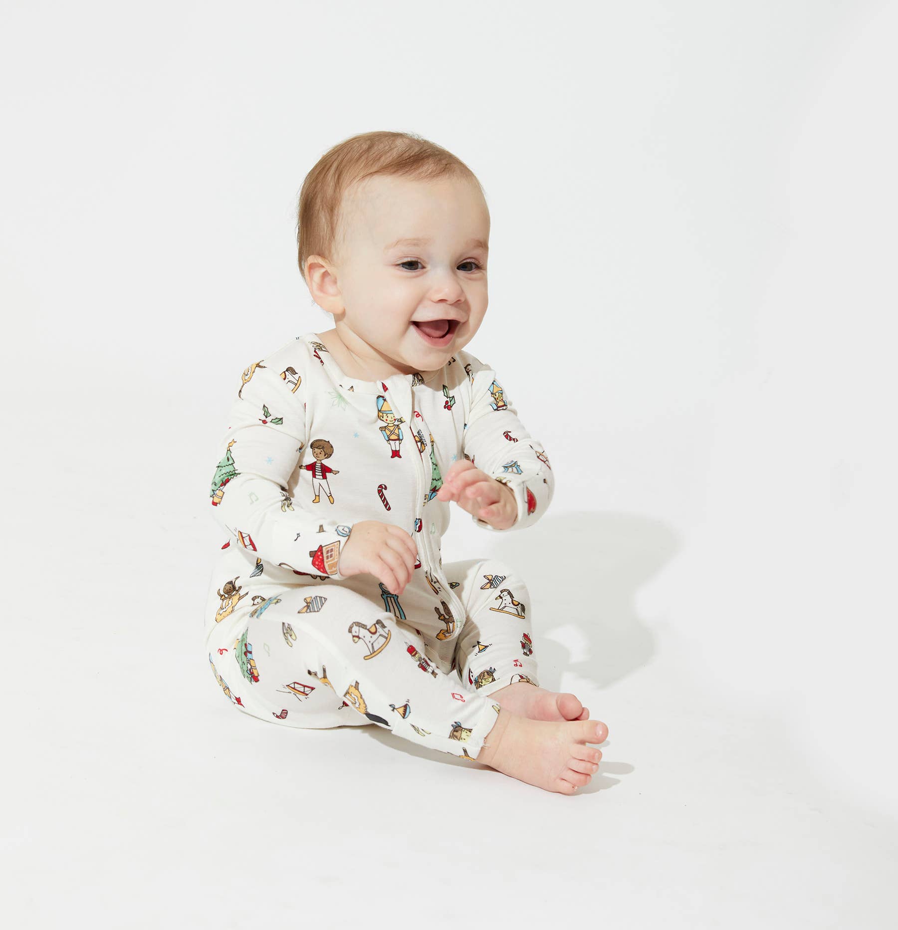 Bellabu Bear - Vente Grenouillère – bébé - Pyjama bébé en bambou Noël Casse-noisette3