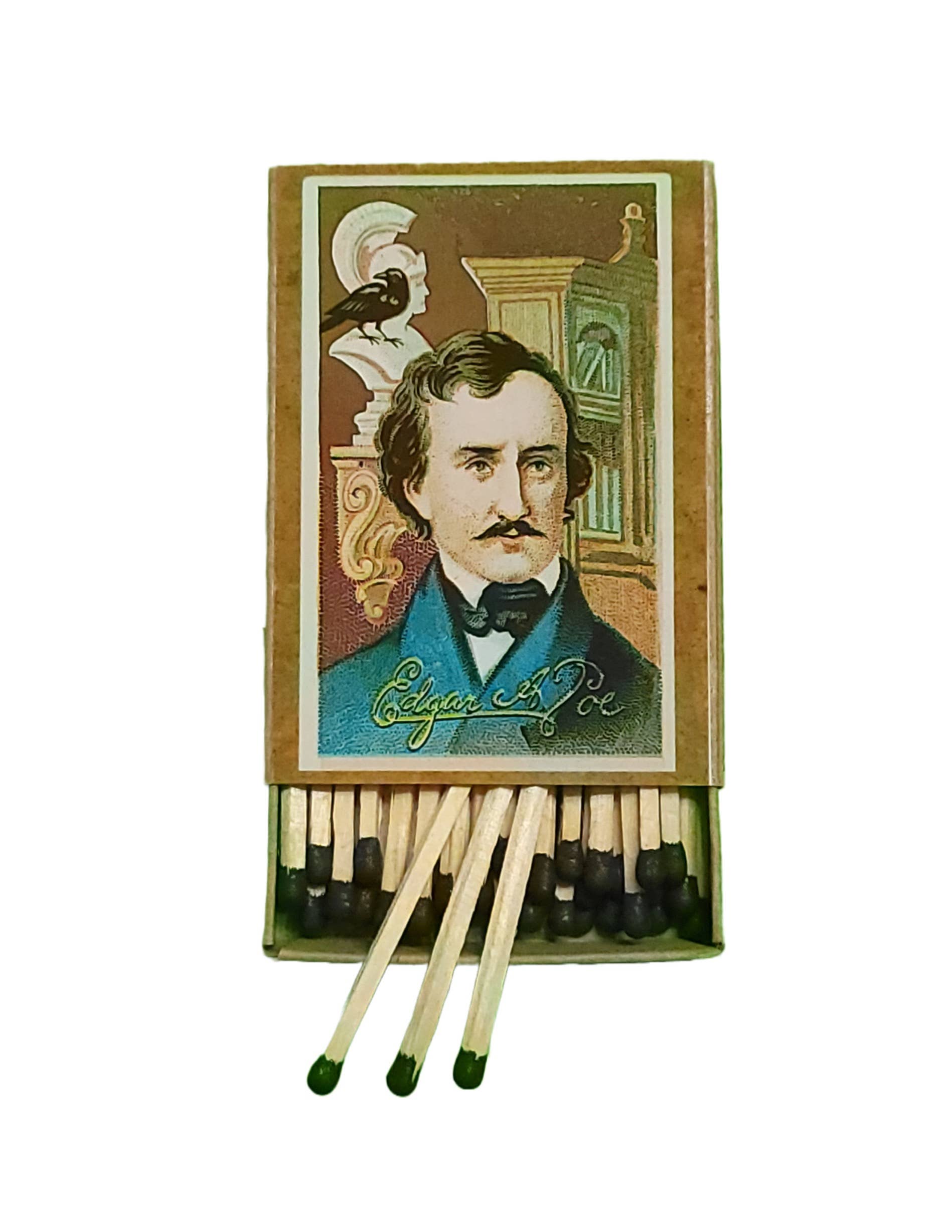 Superior Dry Goods - Wholesale Matches - "Edgar Allan Poe" Handmade Decorator Matchbox Lot4