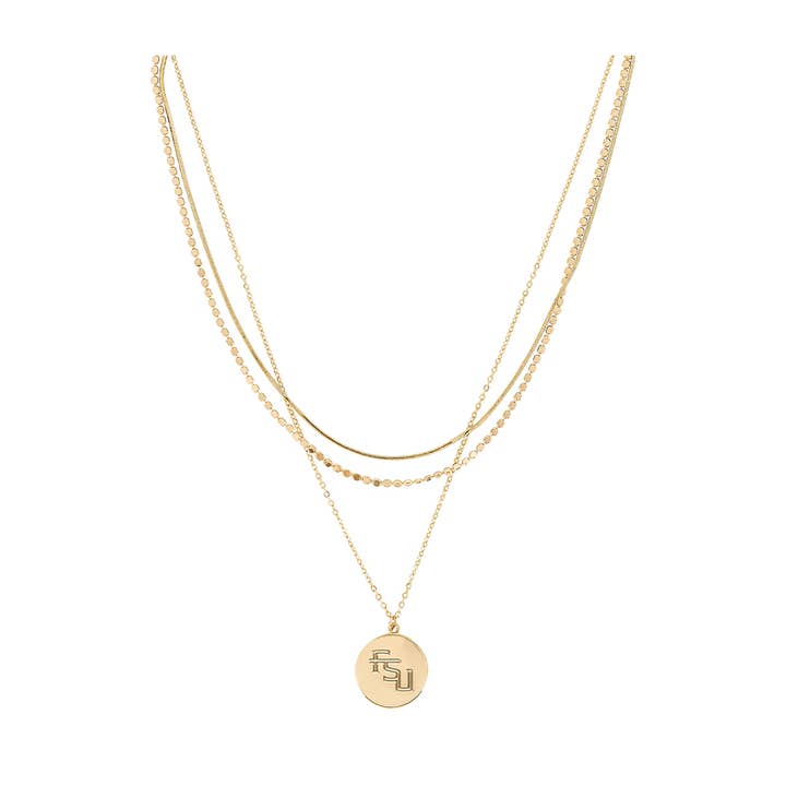 Fsu Grizzy Necklace for wholesale by Shelby & Grace