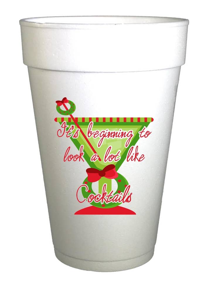 Looks Like Cocktails Christmas Party| 16oz for wholesale by Preppy Mama