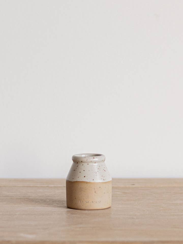 Ceramic Match Holder Two Tone for wholesale by Luxe B Co