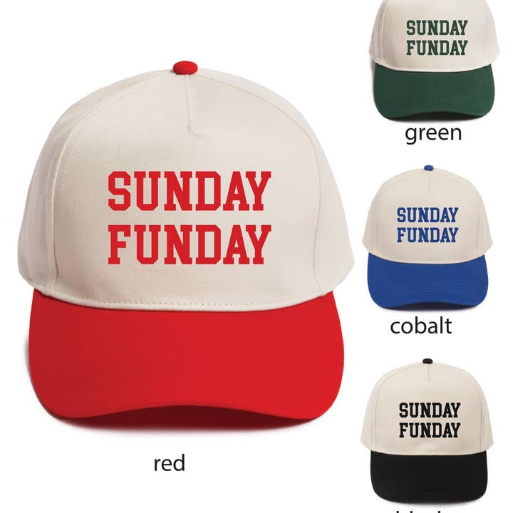David And Young - Wholesale Trucker Hat - Unisex - GAMEDAY SUNDAY FUNDAY Embroidery Trucker Hat