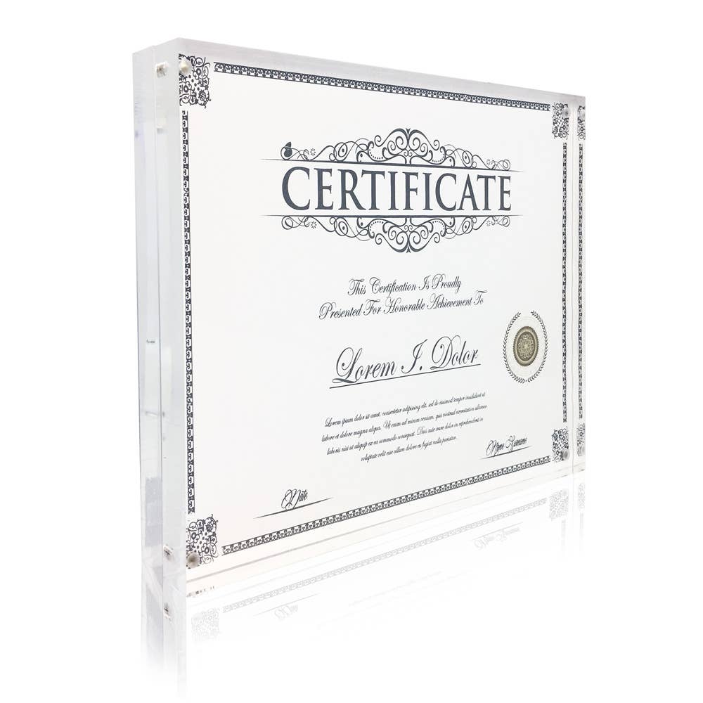 Isaac Jacobs International – Moldura por atacado – Moldura de Acrílico Transparente Super Grossa com Ímã Dupla Face Isaac Jacobs2