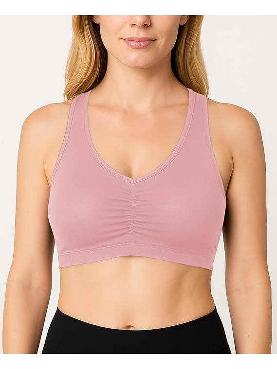 I-Wear Brands - Wholesale Sports Bra - Women's - Women's Cotton Racerback Pull-Over Sports Bra14