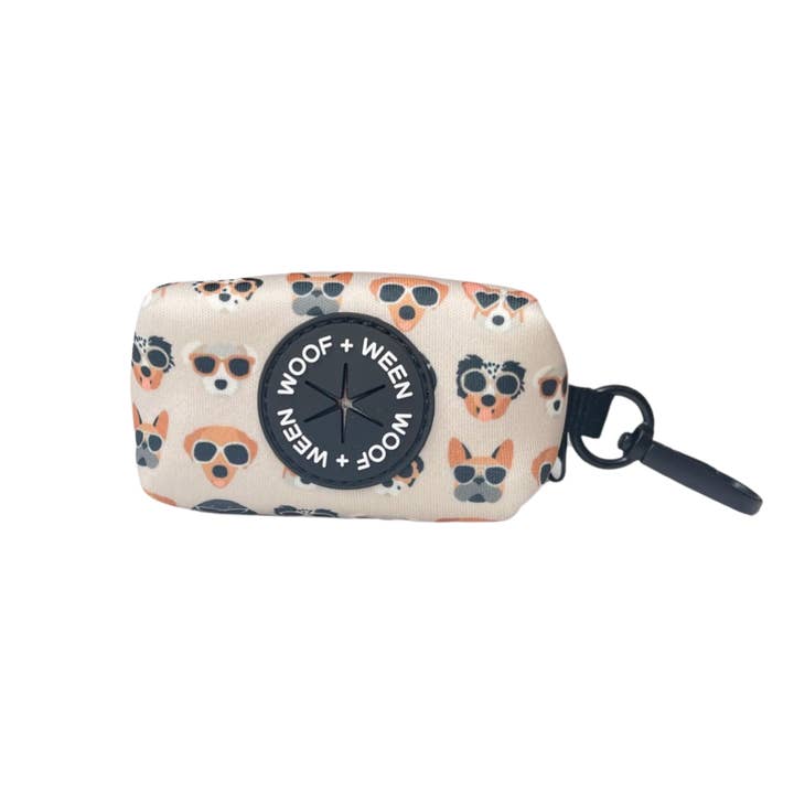 Waste Bag Holder - PUPS IN SUNNIES for wholesale by WOOF+WEEN