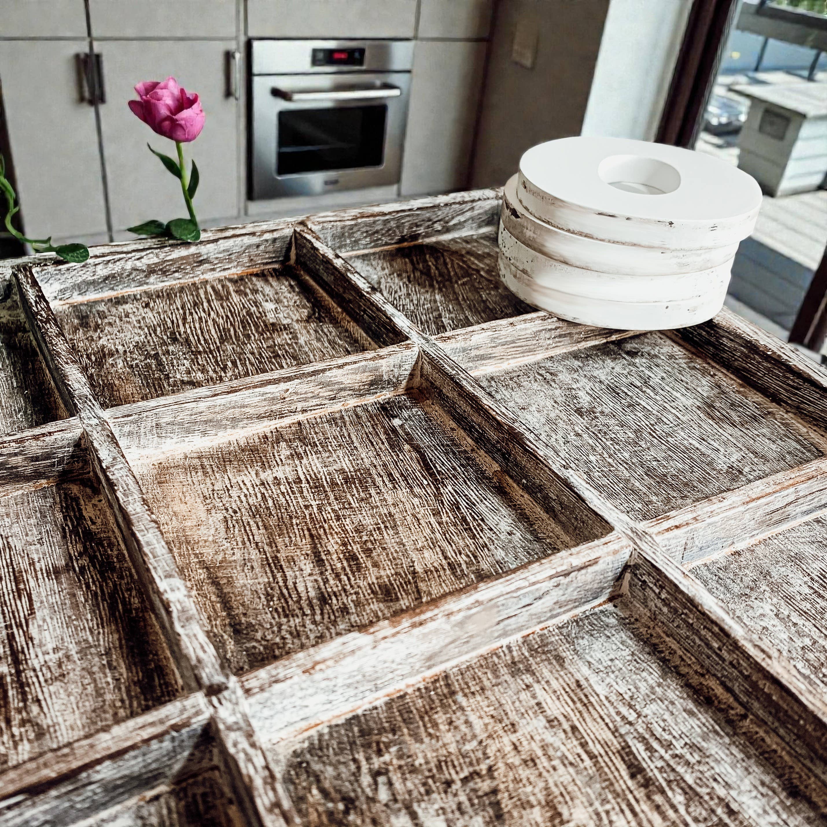 Gia Roma - Wholesale Decorative Tabletop Object - Wooden Tabletop Game + Decor, Tic Tac Toe Wood Game, Rustic22