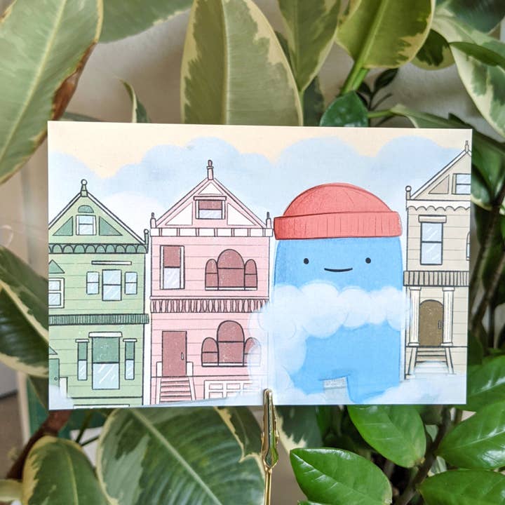 Carte postale Karl the Fog | Painted Ladies pour la vente par Laiberry Art