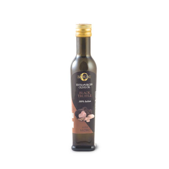 Black Truffle Oil (Non GMO, first cold pressed) for wholesale by BABUNI Gourmet & Specialties