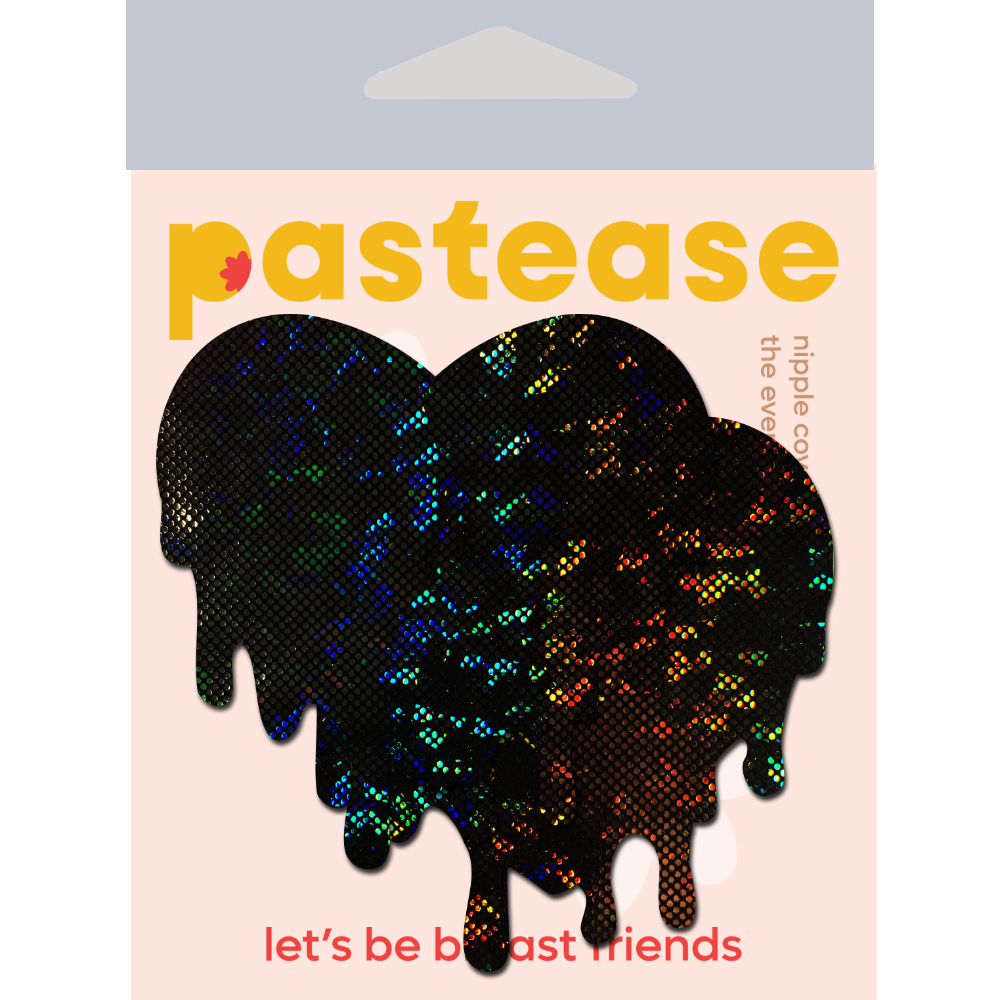 Pastease® - Venta al por mayor Pezoneras - Mujer - Melty Heart: Empanadas de cristal roto Black Melty Heart1