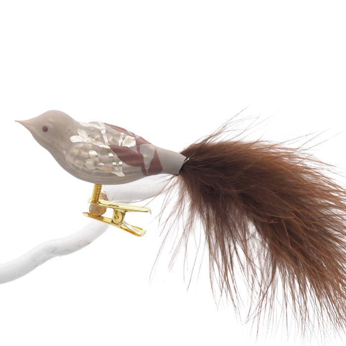 Glasvogel klein POLENE - Weihnachtsschmuck aus Glas für den Großhandel von Mrs Twinkle