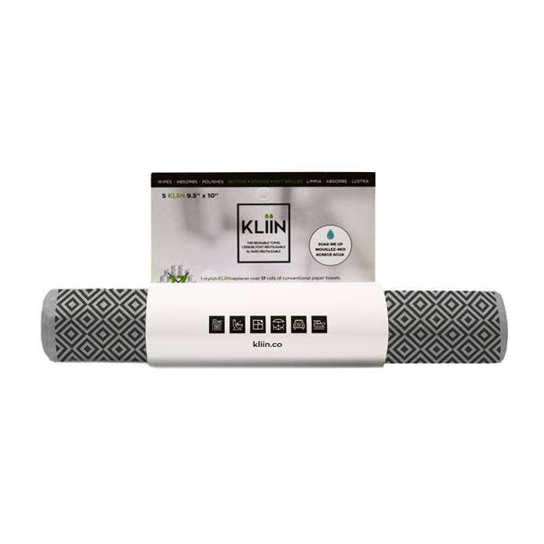 Rouleau d'essuie-tout réutilisable - Gris Diamond pour la vente par KLIIN
